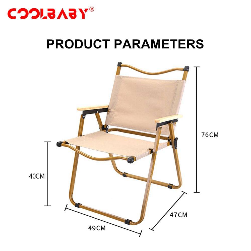 COOLBABY Outdoor Folding Chair, Beach, Camping Picnic Chair - COOLBABY