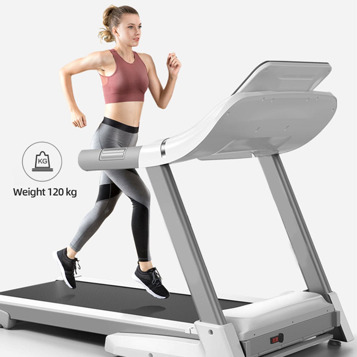 COOLBABY PBJ23 Premium Foldable Treadmill with 10.1" Touch Display - Quiet Motor, Spacious Running Area, and Hi-Fi Audio for Ultimate Cardio Experience - COOLBABY