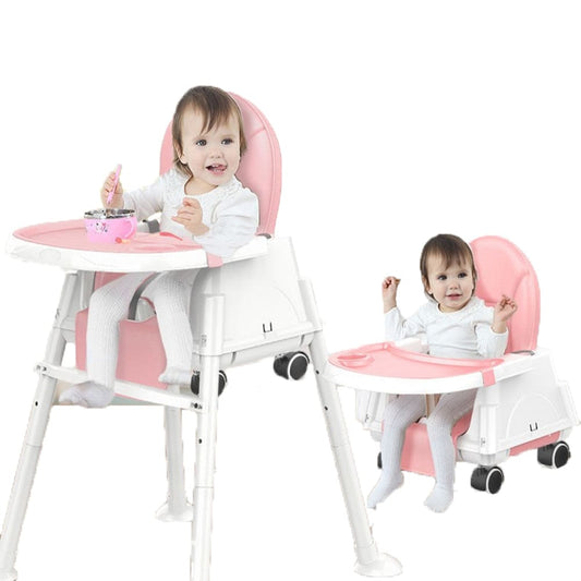 COOLBABY Pink Multi-functional Baby Dining Chair Removable Portable - COOL BABY