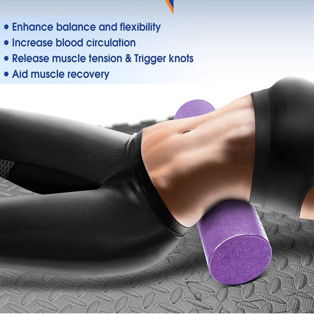 COOLBABY PMZ01 Exercise Foam Roller – Extra Firm High Density Foam Roller – Best for Flexibility and Rehab Exercises - COOL BABY