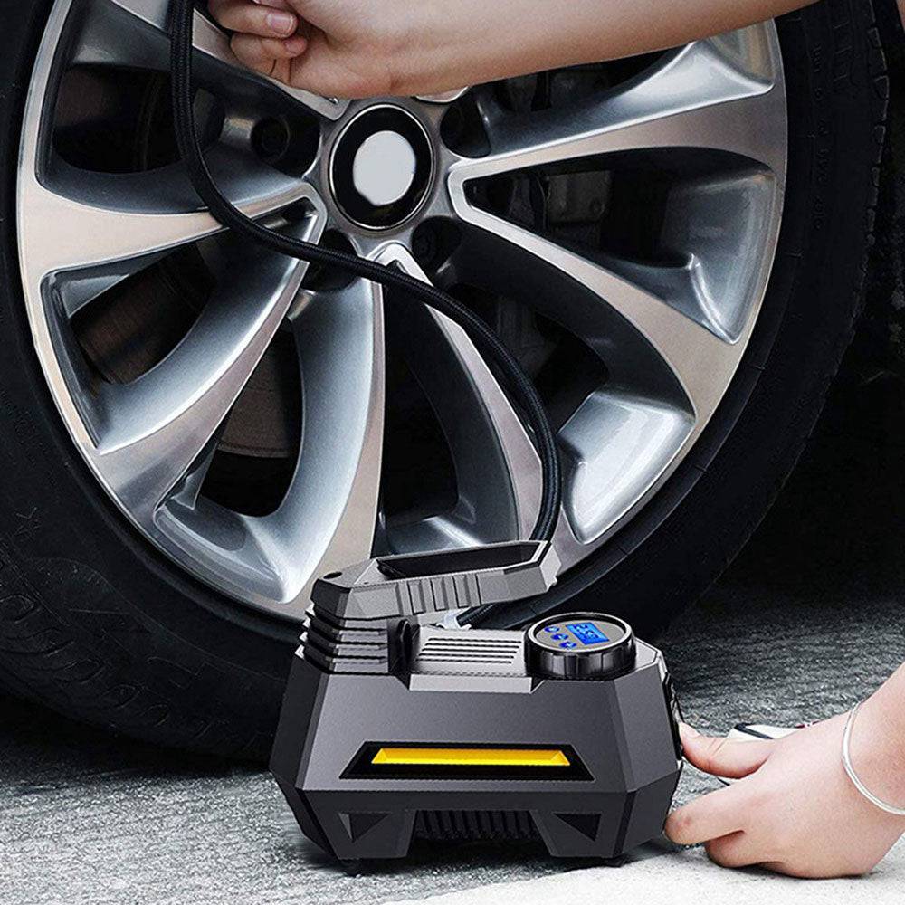 COOLBABY Portable Air Compressor Tire Inflator, Bright Emergency Flashlight - COOLBABY