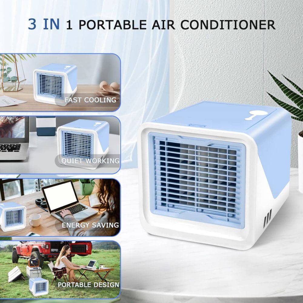 COOLBABY Portable Air Conditioner Personal Air Cooler with 3-Speeds - COOLBABY