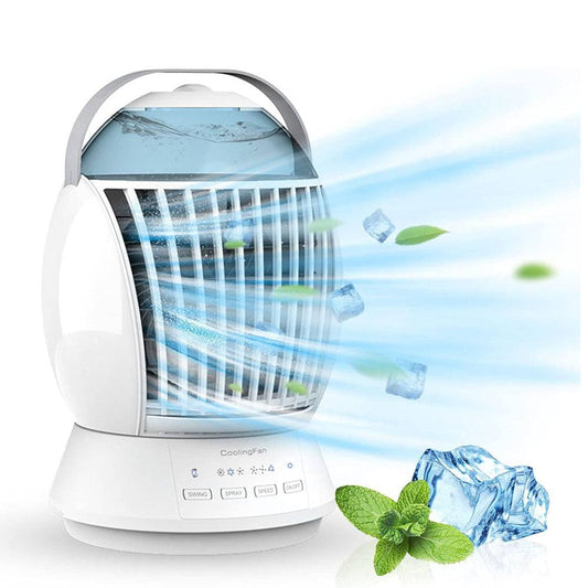 COOLBABY Portable Air Cooler Humidifier with 3 Wind Speed & 3 Cool Mist - COOLBABY