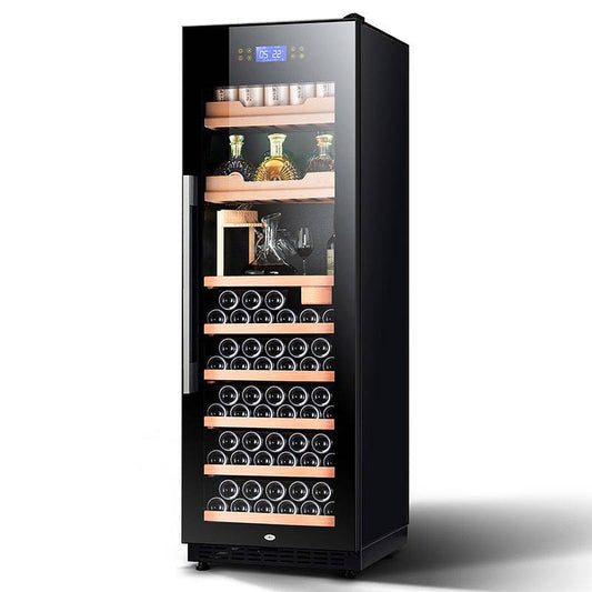 COOLBABY Premium Eight-Layer Wine Cabinet with LED Display and Exceptional Cooling - COOLBABY