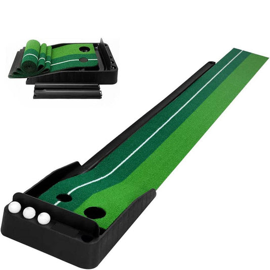 COOLBABY Putting Green Mat with Ball Return - COOLBABY