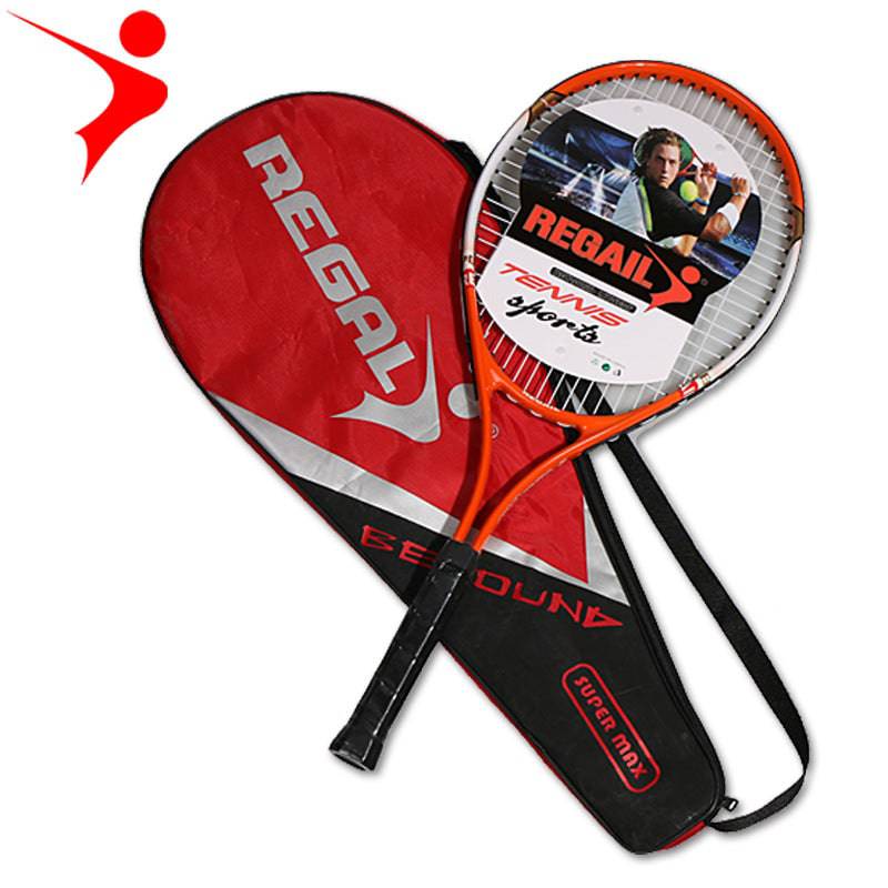 COOLBABY QSNWQP02  27 inch aluminum alloy adult junior tennis racket-RED - COOLBABY