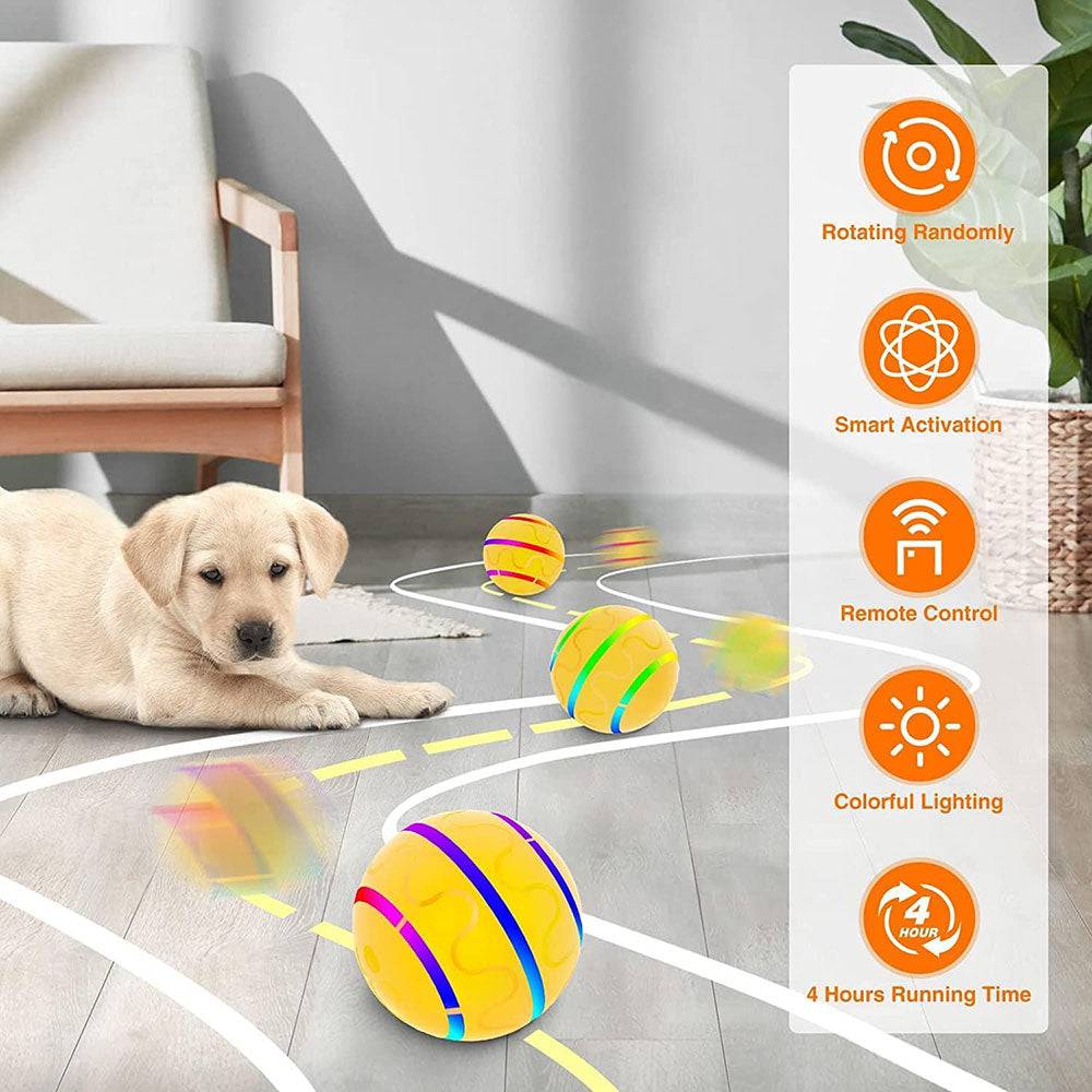 COOLBABY Remote Control Dog Ball, Automatic Active Rolling Ball for Dogs - COOLBABY