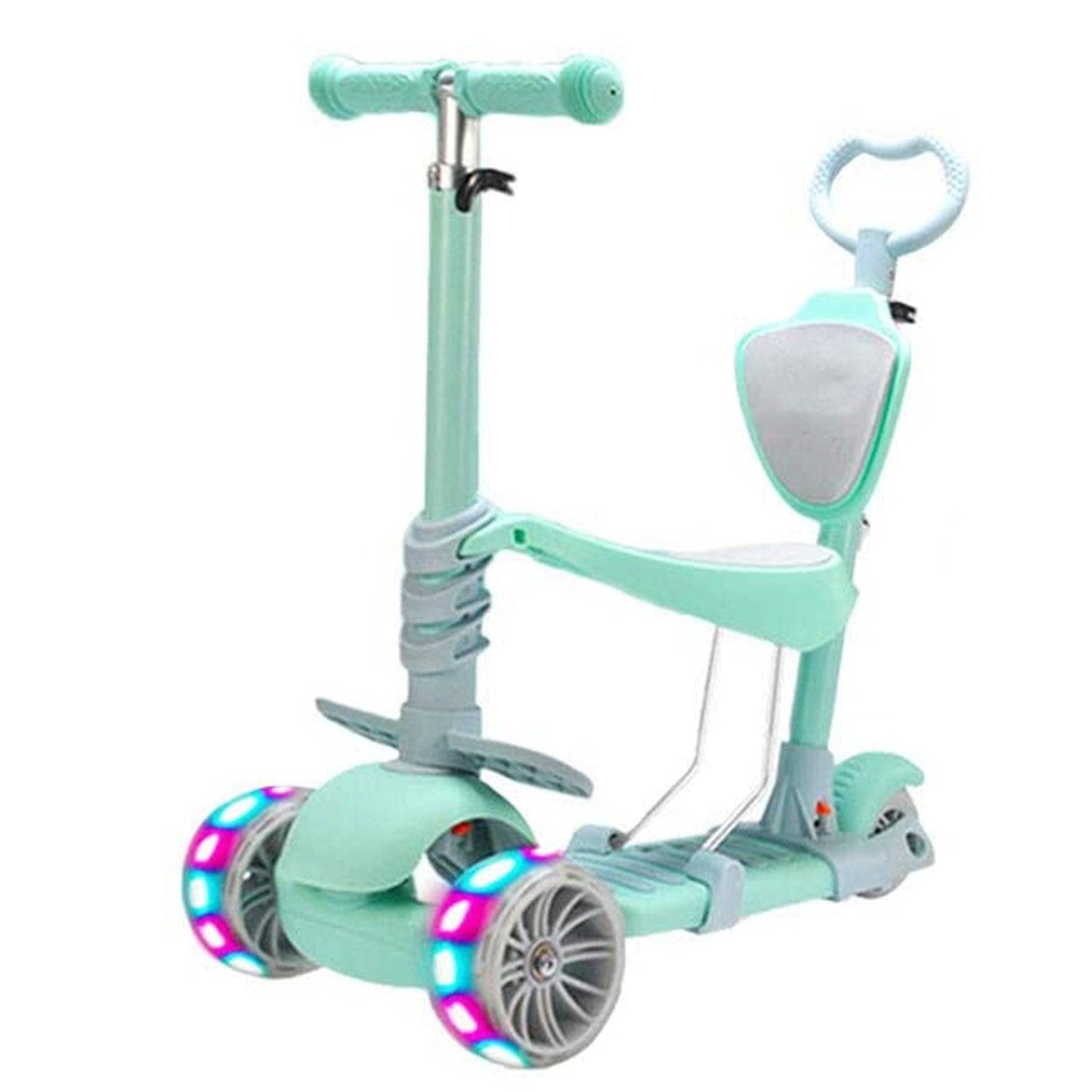 COOLBABY SGHBC 5 In 1 Kids Kick Scooter,Adjustable Scooter for Toddlers 1-6 Years Old - COOL BABY