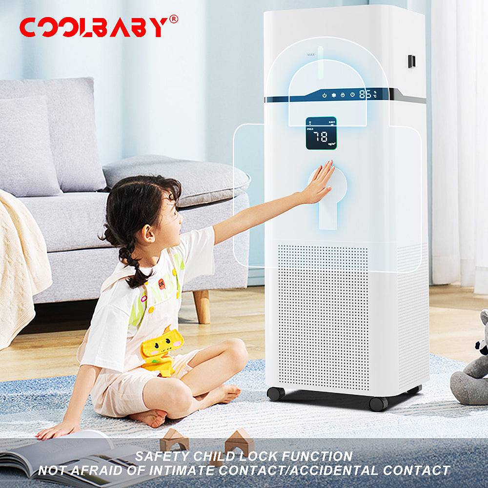 COOLBABY Smart Air Purifier with Humidification & UV Sterilization - Breathe Fresh, Live Smart - COOLBABY