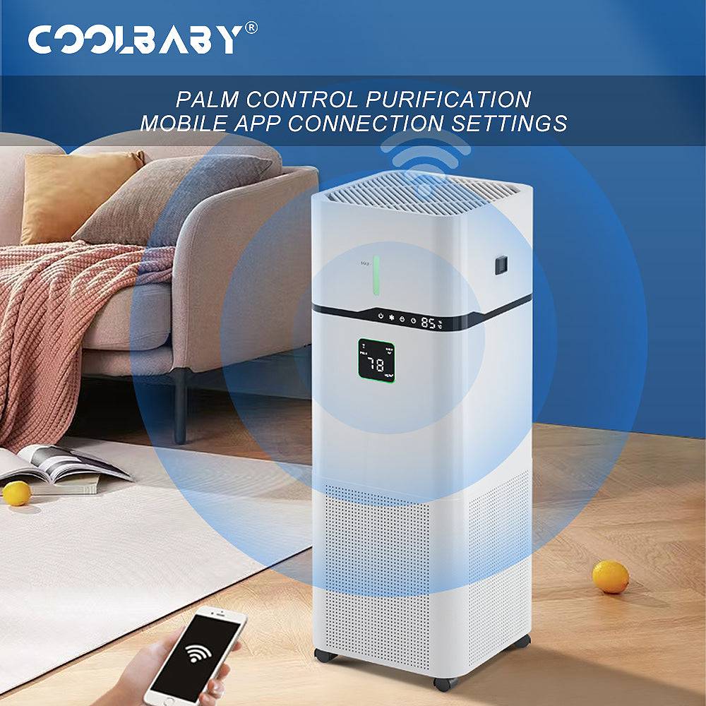 COOLBABY Smart Air Purifier with Humidification & UV Sterilization - Breathe Fresh, Live Smart - COOLBABY