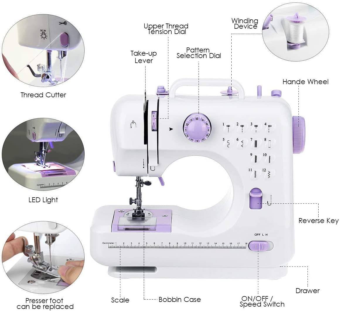 COOLBABY SWNGM01 Multi-Functional Mini Household sewing machine - COOLBABY