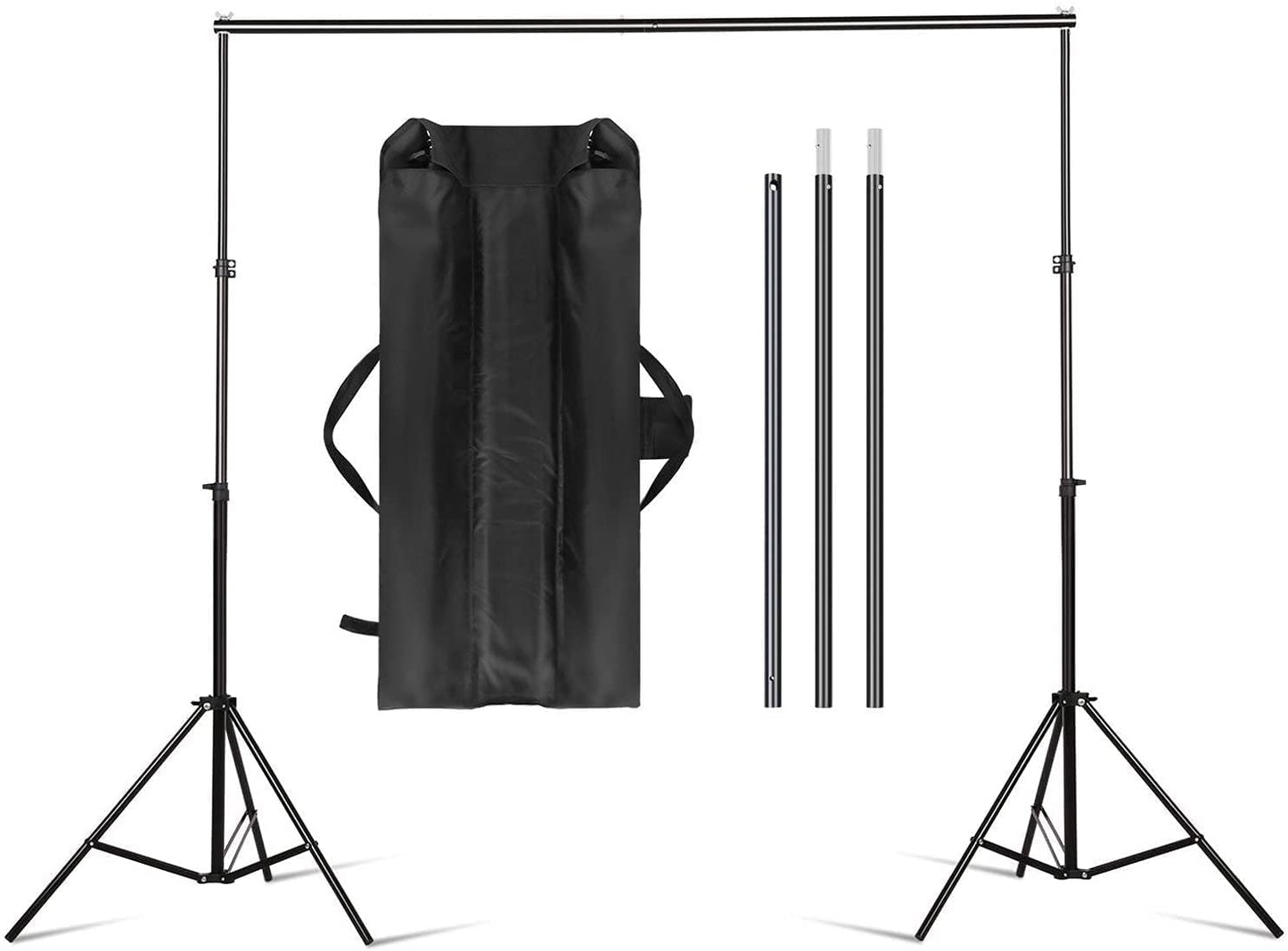 COOLBABY SYBJJ 2x2M Backdrop Support System Kit with Carry Bag for Photography Photo Video Studio,Photography Studio - COOLBABY