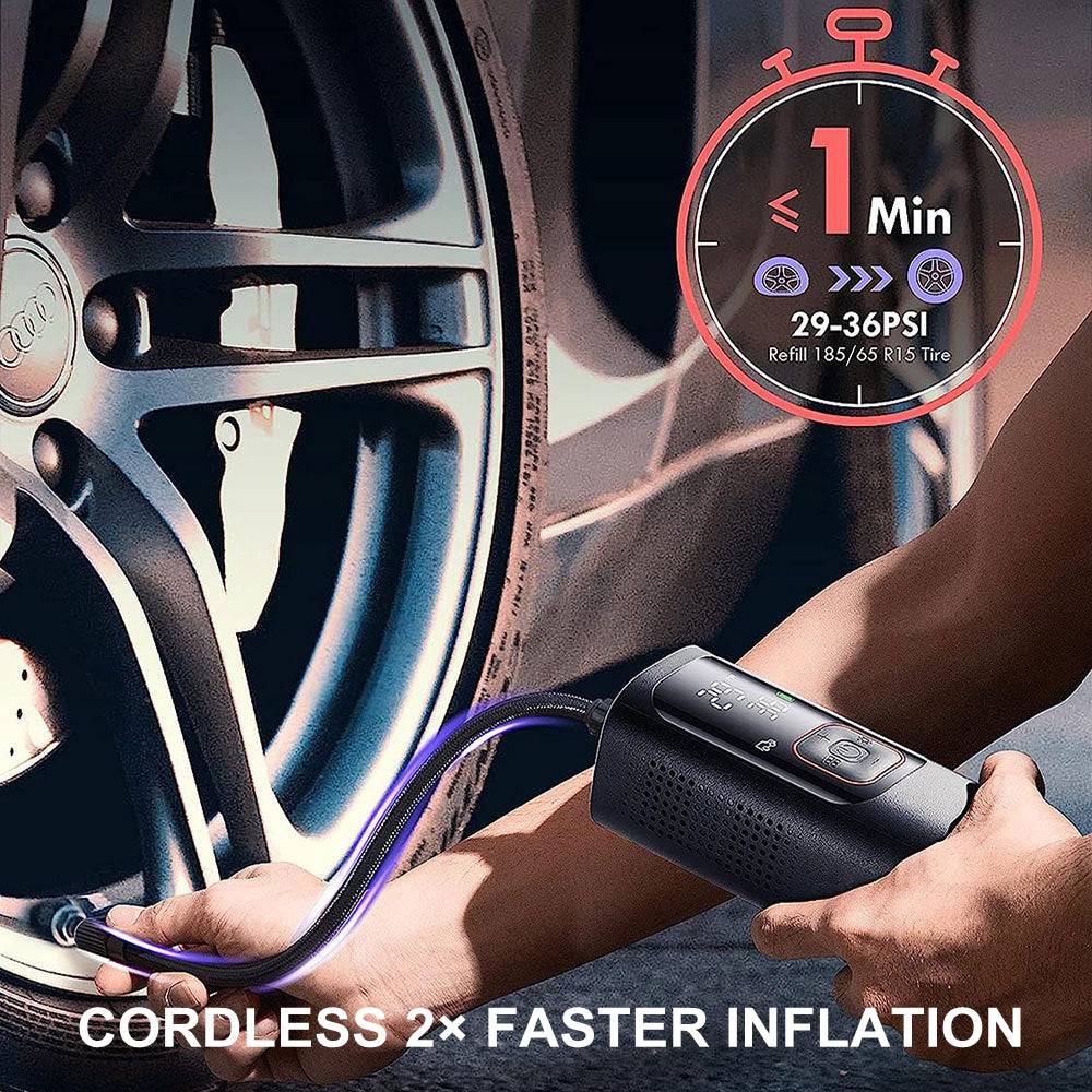 COOLBABY Tire Inflator Portable Air Compressor - Powerful 160PSI & 2X Faster Tire Inflator - COOLBABY