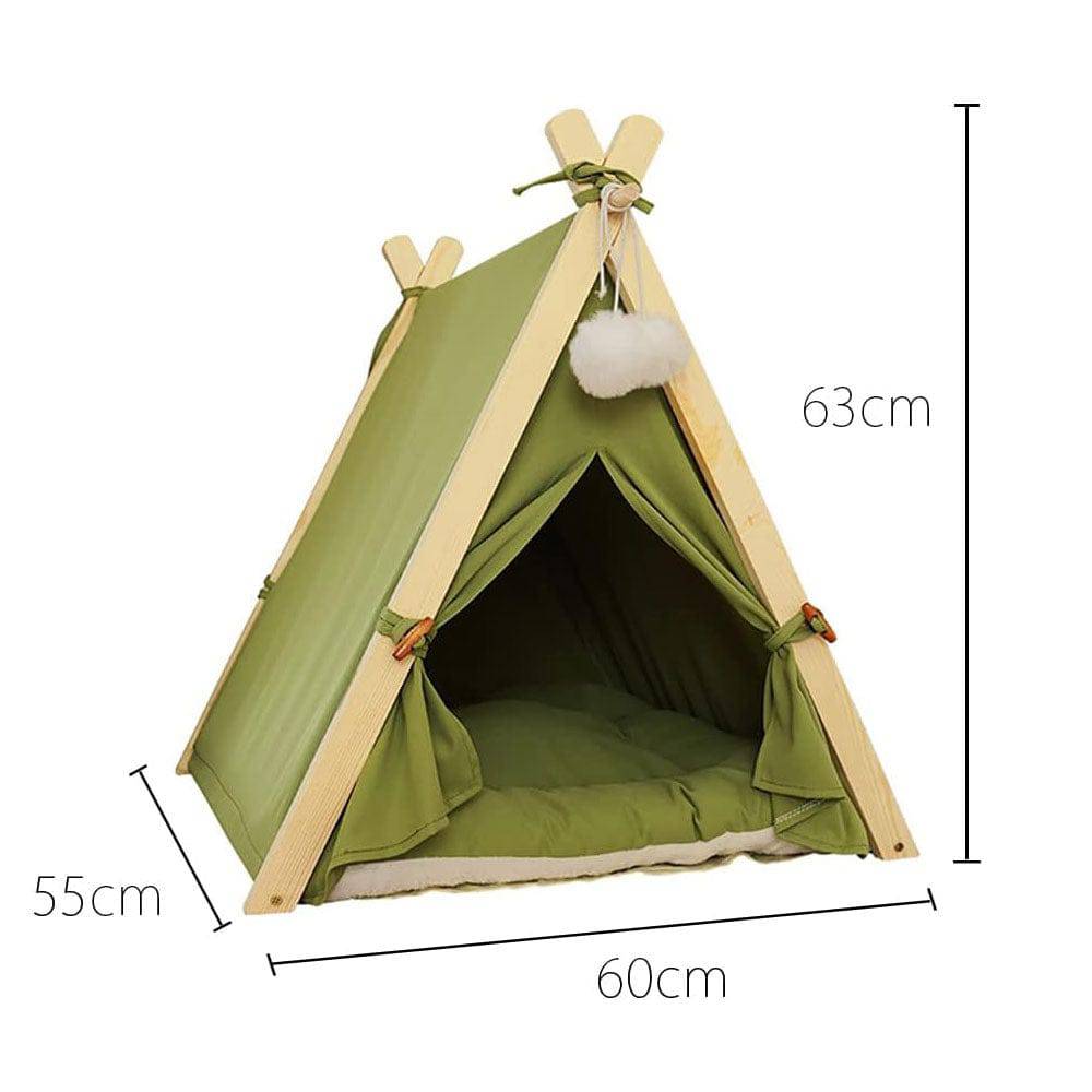 COOLBABY WQSJ-CWZP Pet Teepee Tent for Dogs & Cats,24 Inch Portable Indoor Dog House - COOLBABY