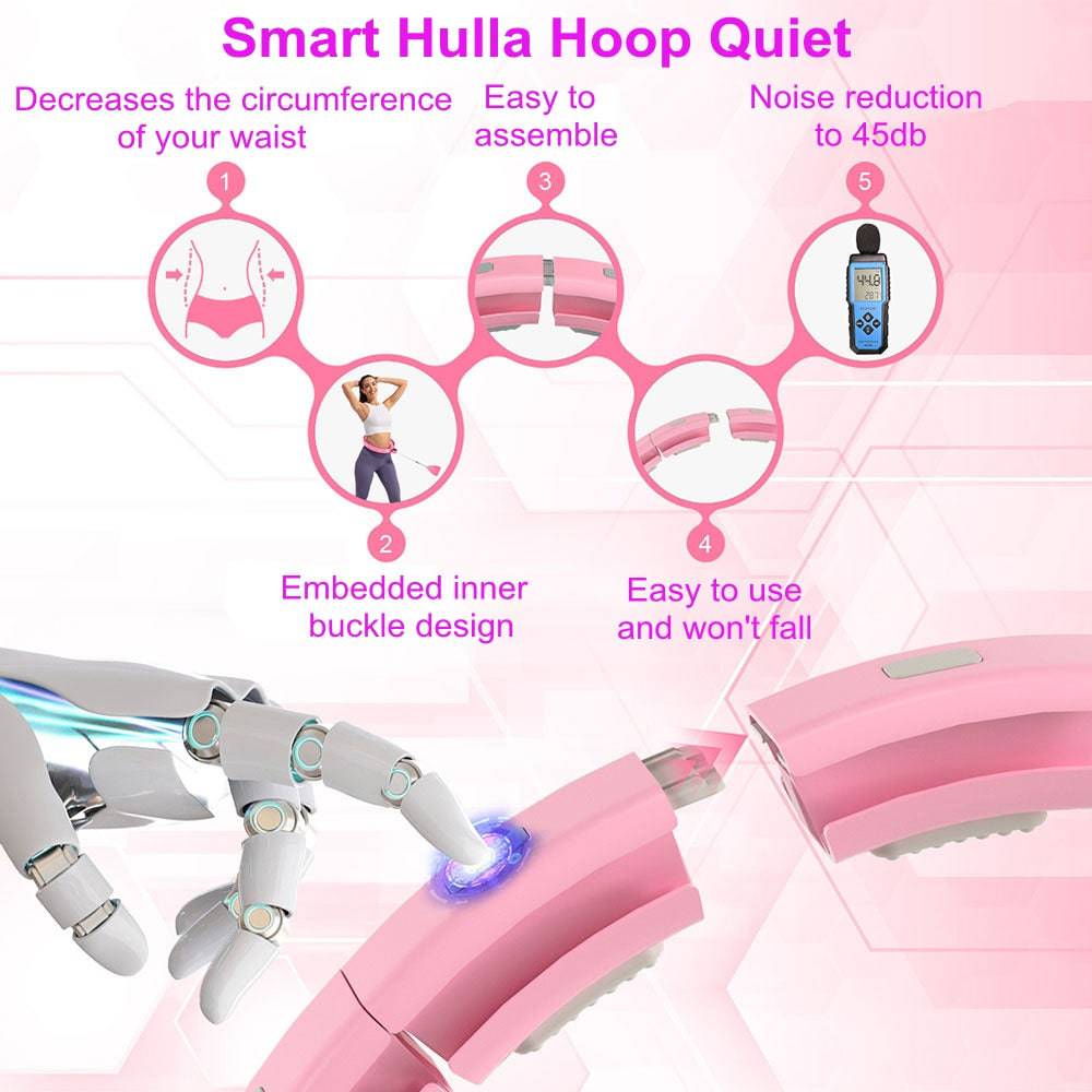 COOLBABY WQSJ-ZNHLQ01 Smart Hula Hoop with Massage Knots - COOLBABY