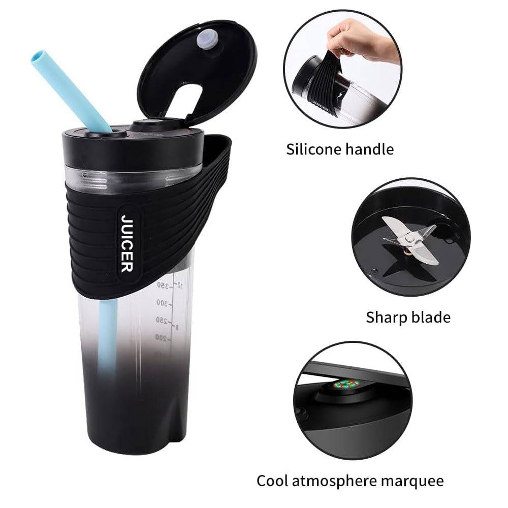 COOLBABY WQSJ-ZZB01 Juicer Cup, Electric Protein Shaker Bottle, Portable Smoothie Blender - COOLBABY