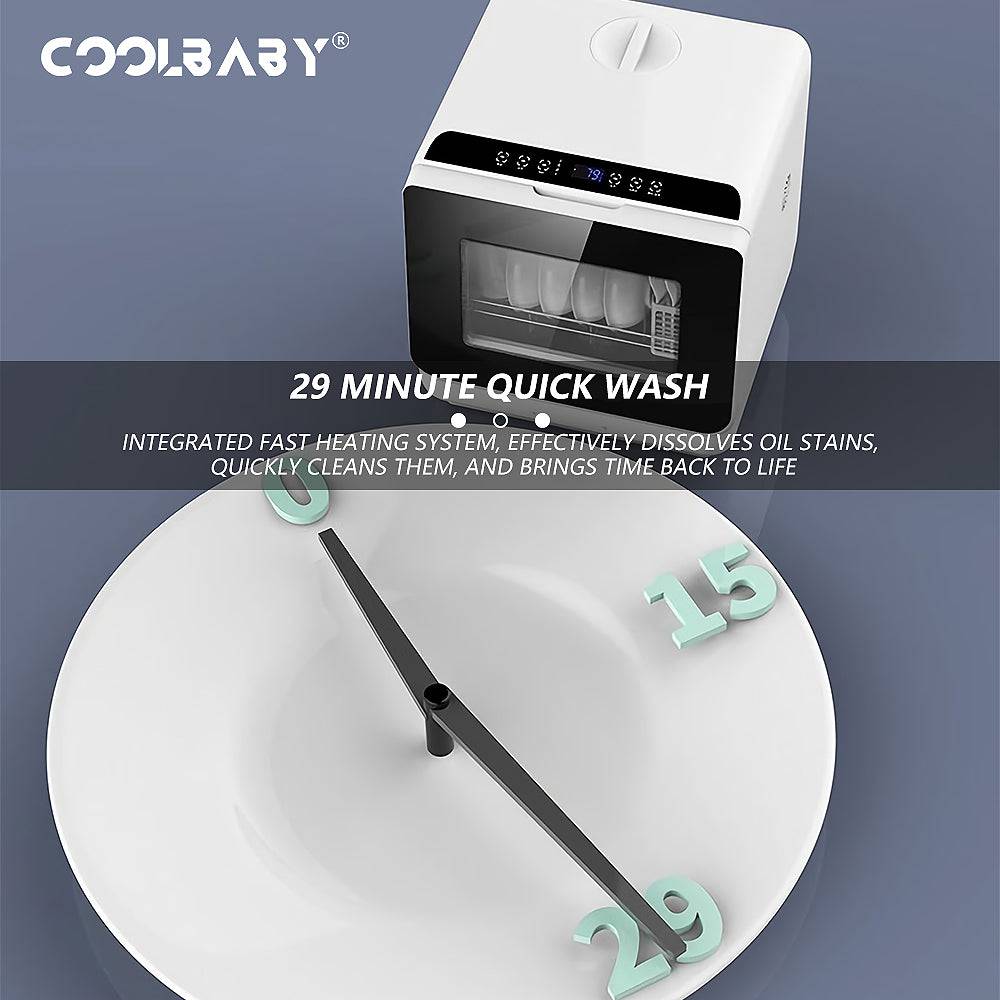 COOLBABY XWJ02 Mini Effortless Living with Our Perfect Life Assistant Dishwasher - COOLBABY