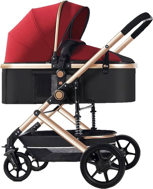 COOLBABY YECX43  3 in 1 Baby Stroller, Infant Stroller with Reversible Seat, Newborn Stroller with Canopy，Baby Bassinet Stroller - COOLBABY