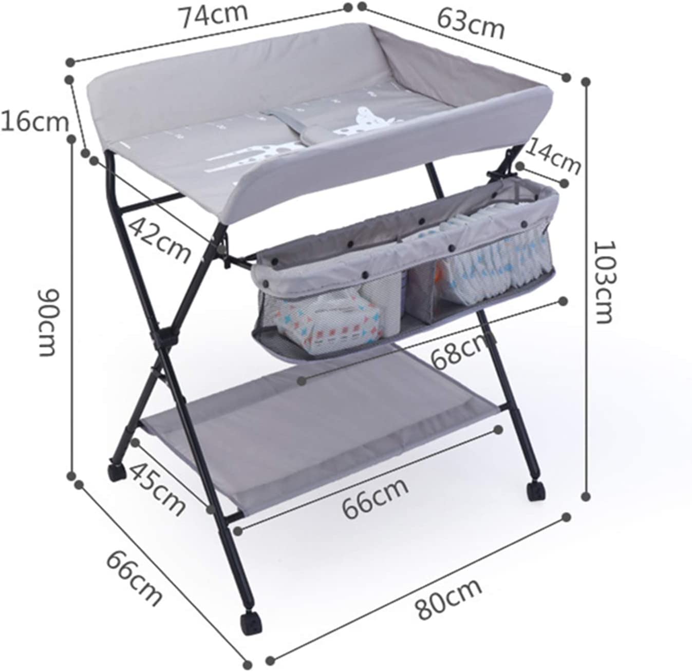 COOLBABY YEHLC Multi-Function Baby Nursing Table - COOLBABY