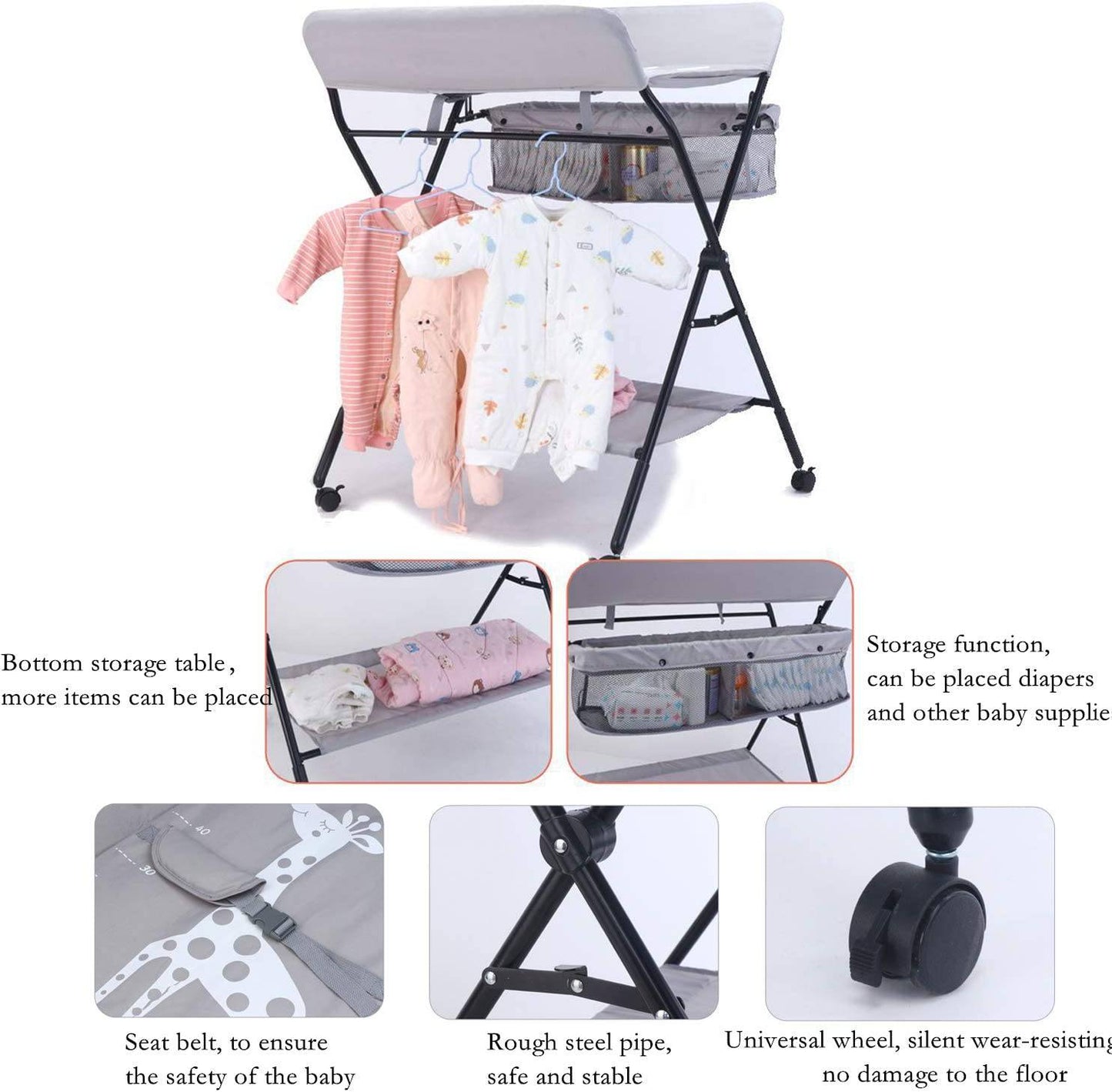 COOLBABY YEHLC Multi-Function Baby Nursing Table - COOLBABY