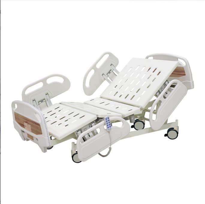 COOLBABY YLC01 Electric 5 Function Patient Medical Clinic Hospital Bed - for Home Care Use and Medical Facilities - Easy Transport Casters - COOLBABY