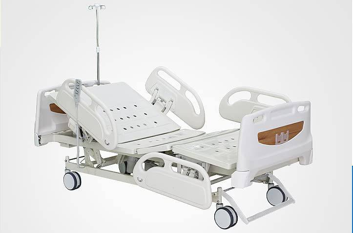 COOLBABY YLC01 Electric 5 Function Patient Medical Clinic Hospital Bed - for Home Care Use and Medical Facilities - Easy Transport Casters - COOLBABY