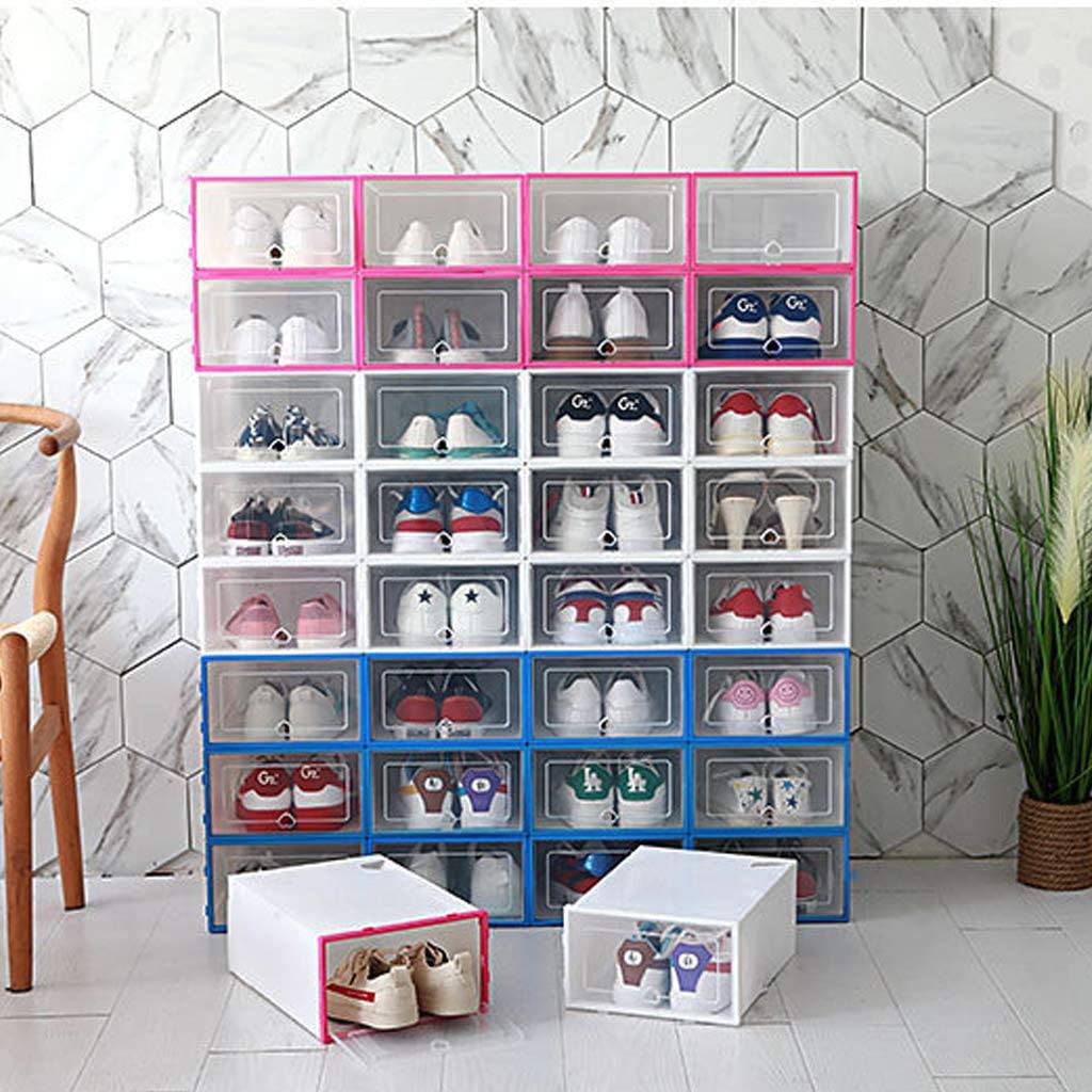 COOLBABY YLY010 24x Storage box Shoe box Shoe Storage box Transparent Shoe box Foldable Plastic - COOLBABY