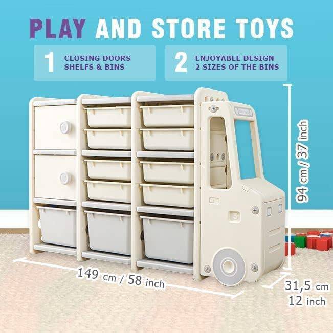 COOLBABY YLY056 Organizer Toys - Toy Storage Organizer - Kids Storage Solutions – Kids Toddler Room Organizer - Toddler Storage Organizer - Toy Organizer - Small - COOLBABY