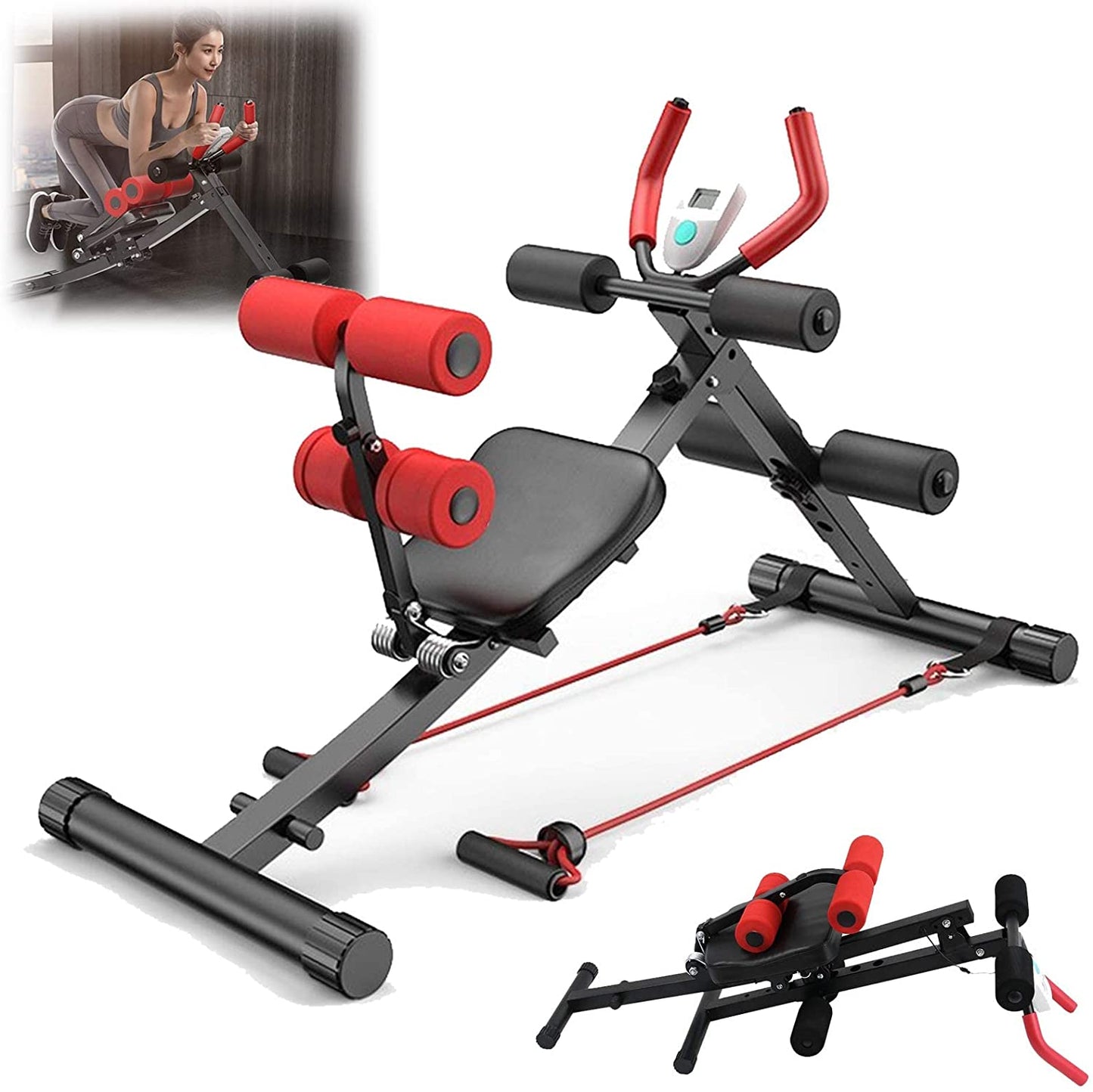 COOLBABY YLY2019-BLK Ab Machine Abdominal Trainer - COOLBABY