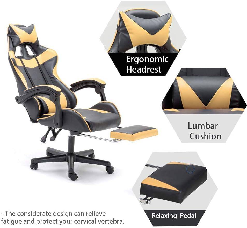 COOLBABY YXY01-GLD ProGamer Throne: Elevate Your Gaming with Our Ergonomic Computer Chair - COOLBABY