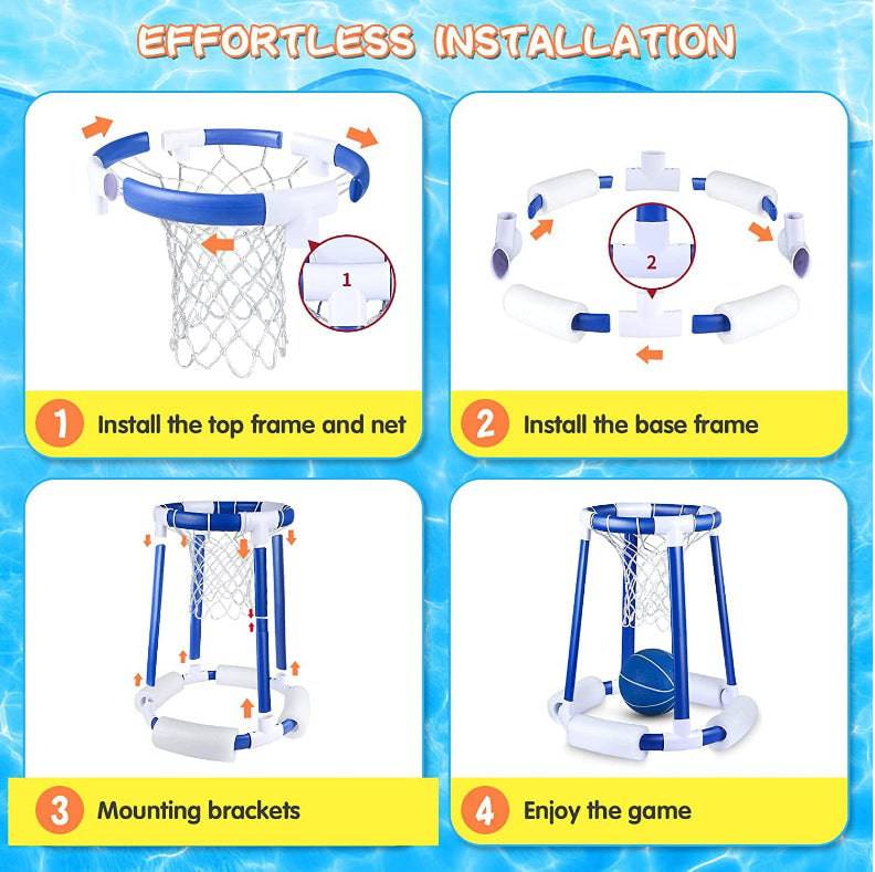 COOLBABY ZLJ21  Water Basketball Frame Children's Outdoor Swimming Pool Floating Basketball - COOLBABY