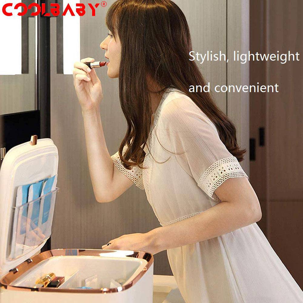 COOLBABY ZRW-MZBX05 Chic 9L Smart Beauty Refrigerator with Air-Cooling Technology - COOLBABY