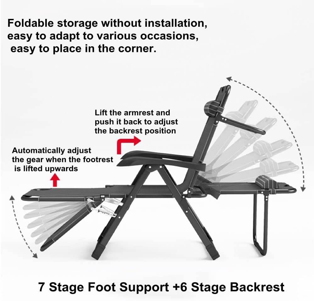 COOLBABY ‎ZRW-TY03  Lightweight Reclining Chair with Adjustable Footrest - COOLBABY