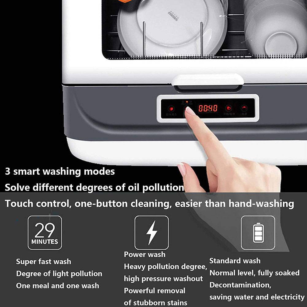 COOLBABY ZRW-XWJ05 360° Flush Cleaning Household Dishwasher with High-Temperature Sterilization - COOLBABY