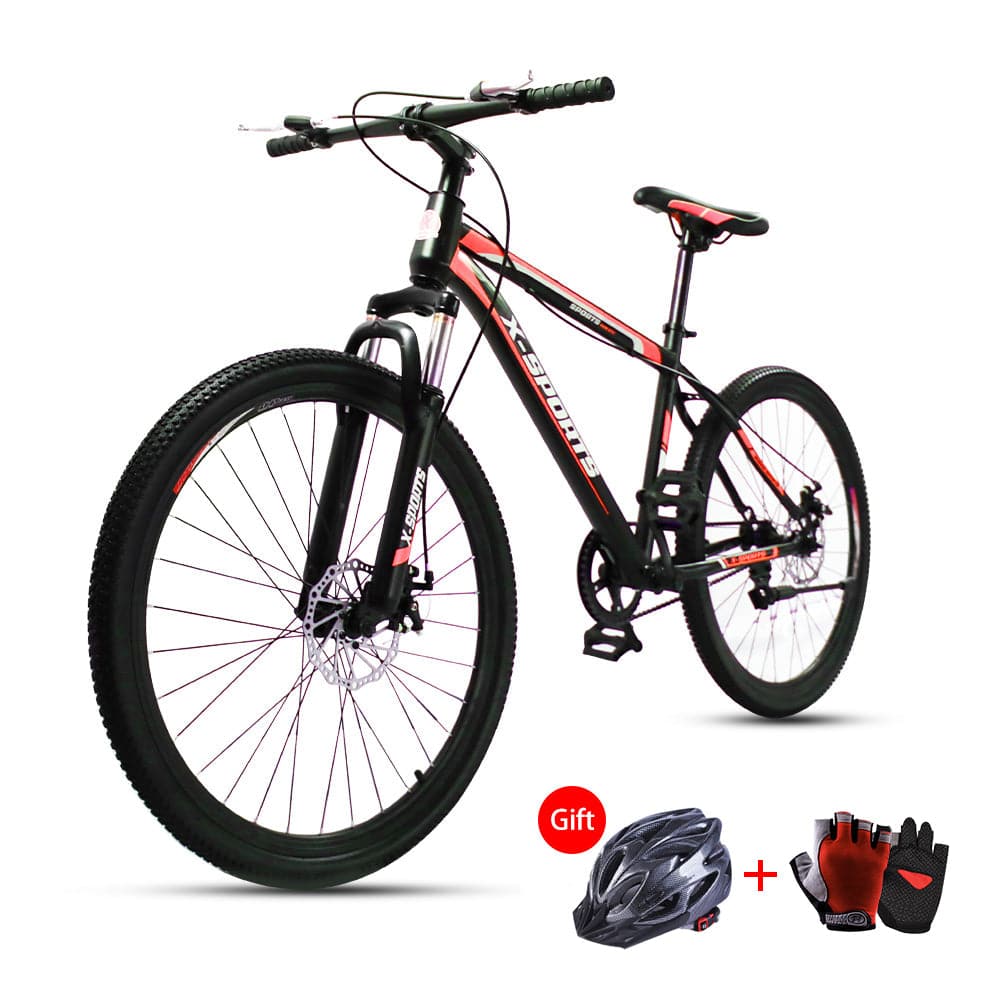 COOLBABY ZXCA6 Mountain Bike 26 inch with Iron mountain frame, Featuring 38mm suspension fork and Disc brake, Anti-Slip Bicycles - COOLBABY