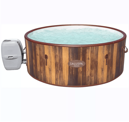 COOLBABY ZZR-SPA2 Popular Inflatable Hot Tubs, Round Shape Outdoor Spa Tubs Massage 4 Persons Garden Leisure Spa Hot Tub Inflatable - COOLBABY