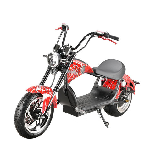 Electric Scooter With BT Speaker 65KM/H, Fat Tire Electric motorcycle | Black - COOLBABY