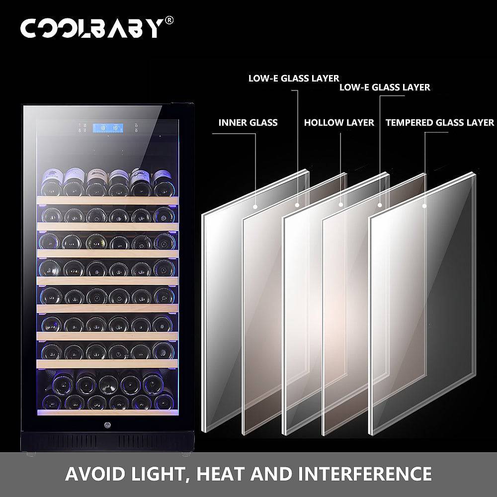 Customizable Eight-Layer Wine Cabinet with Intelligent Refrigeration and Delicate Design - COOLBABY