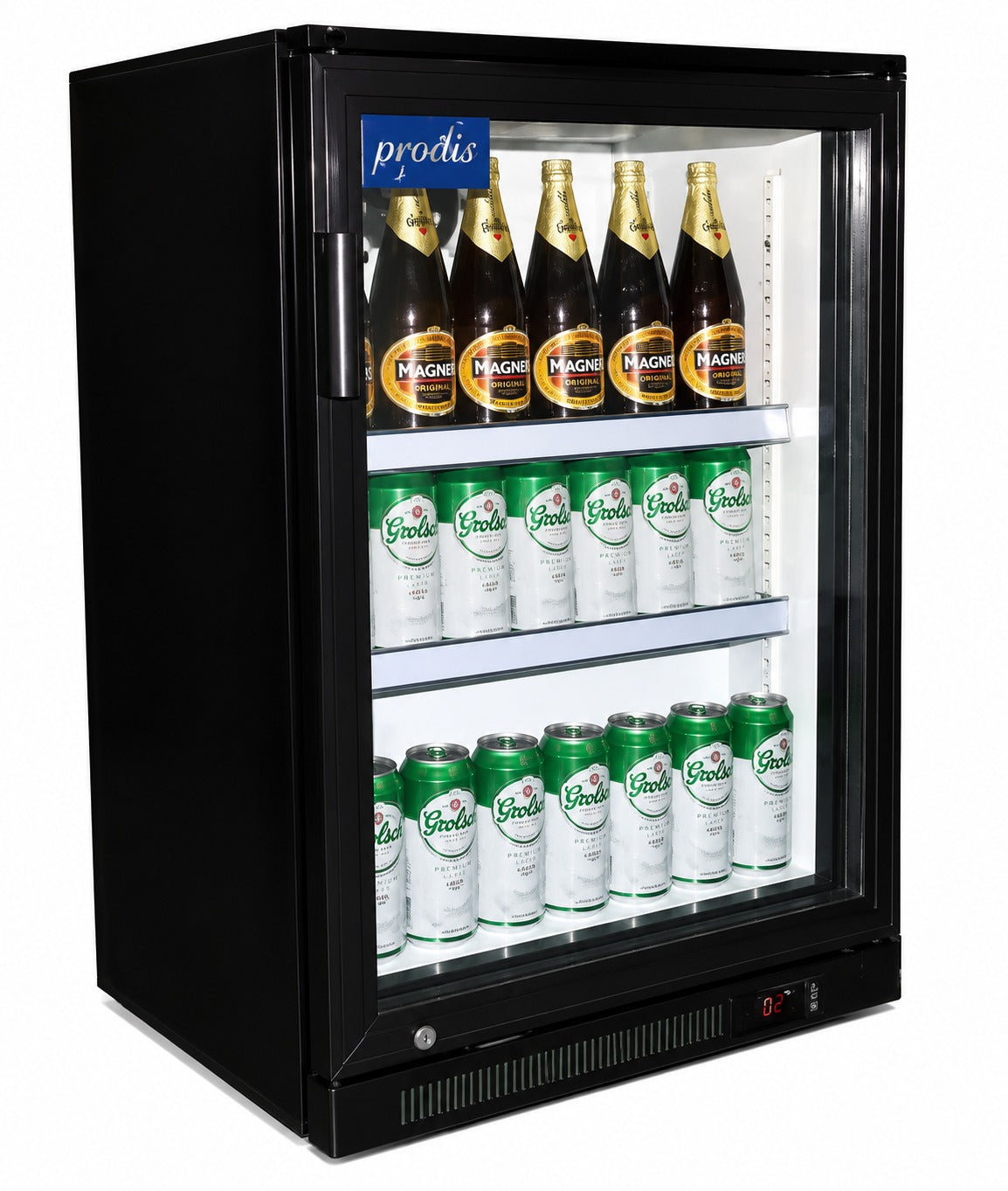 Soft Drink Cooler – 138L Single‑Door Beverage Chiller with Light & Lock