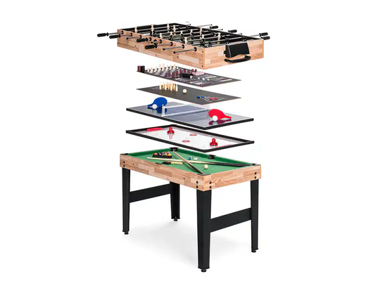2x4ft 10-in-1 Multi-function Combo Game Table Set Foosball Table for Home, Game Room