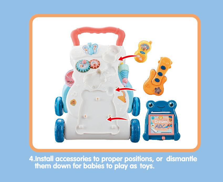 DY999S Cartoon Baby Walker with Music - COOLBABY