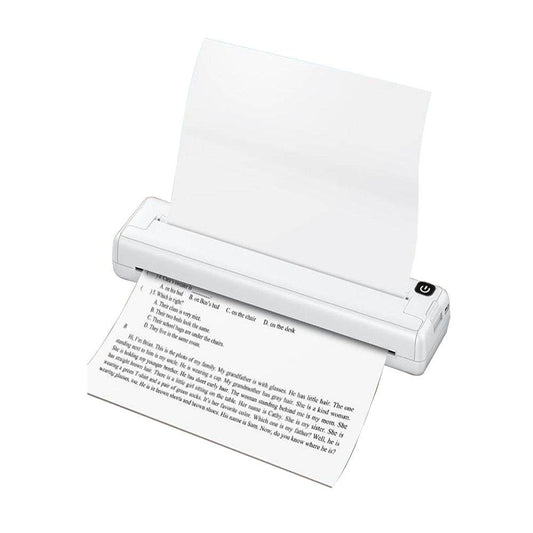 COOLBABY DYJ-WT A4 Portable Thermal Printer, Supports 8.26"x11.69" A4 Thermal Paper, Wireless Mobile Travel Printers for Car & Office, Bluetooth Printer Compatible with Phone & Laptop - COOL BABY