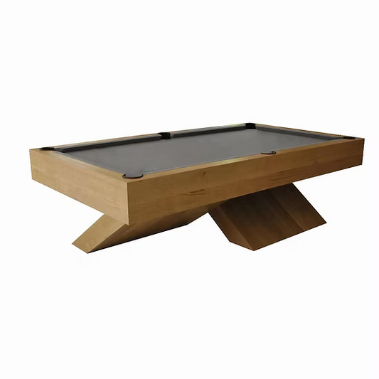 X Billiard Table in Solid Maple Wood | Luxury Modern Pool Table