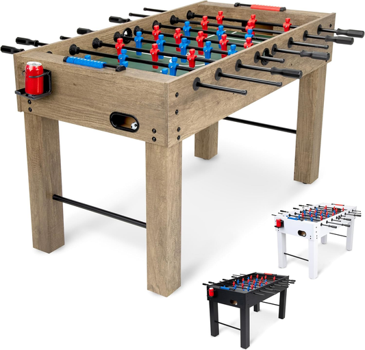 54 Inch Full Size Foosball Table for Adults - Perfect for Home, Office or Game Room - Choose Color - includes 4 balls and 2 cup holders - COOLBABY