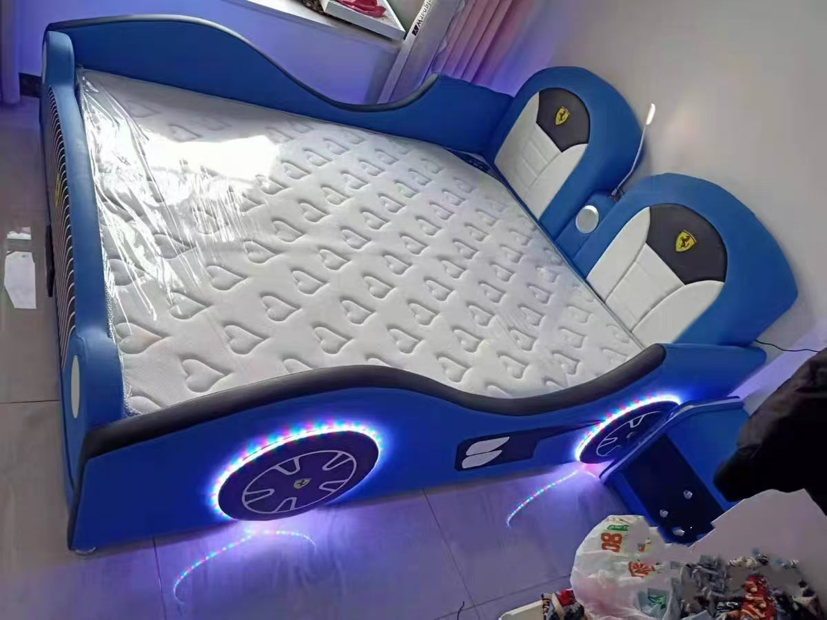 COOLBABY ZLJ1126 Children's Bed Boys Bed Car Style Single Bed