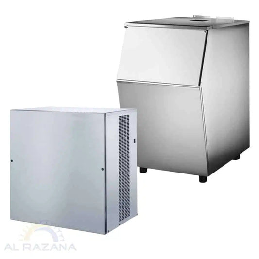 COOLBABY Commercial Ice Maker Machine - 200 kg/24hr Output, 240 kg Storage - COOLBABY