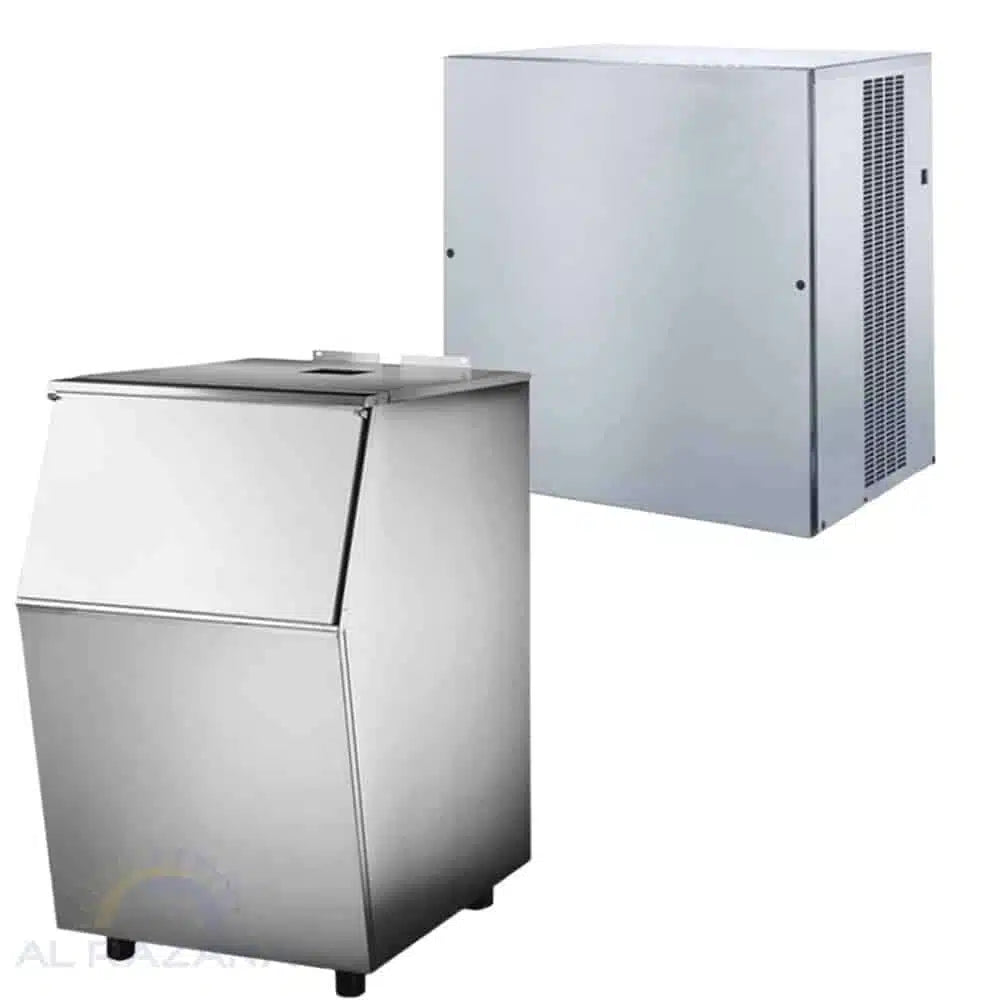 COOLBABY Commercial Ice Maker Machine - 200 kg/24hr Output, 240 kg Storage - COOLBABY