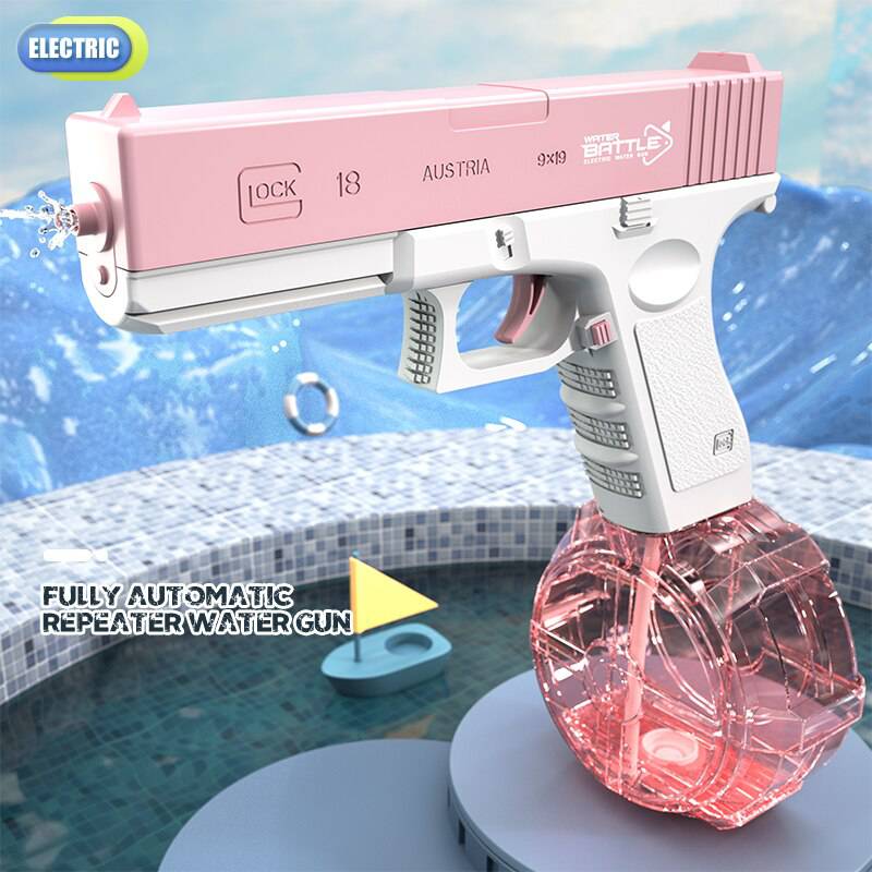 COOLBABY XQQ-SQIANG Water Gun Toy Portable Water Gun Automatic Water Spray Gun Toys Electric Burst Water Gun Children Outdoor Water Fight Toys - COOL BABY