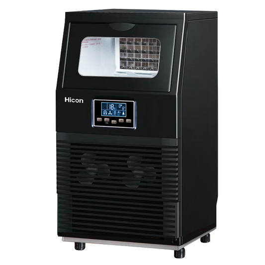 Wellcome ice machine 40kg desktop commercial milk tea shop small bar household fully automatic cube ice machine - COOLBABY
