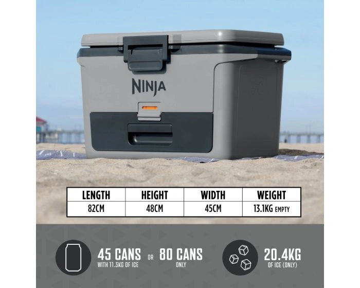 Hard Cooler 47L FB151UKGY | 50-Quart Heavy-Duty Ice Cooler Box